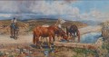 石の桶から水を飲む馬 エンリコ・コールマン ジャンル